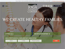 Tablet Screenshot of jogachiropractic.com